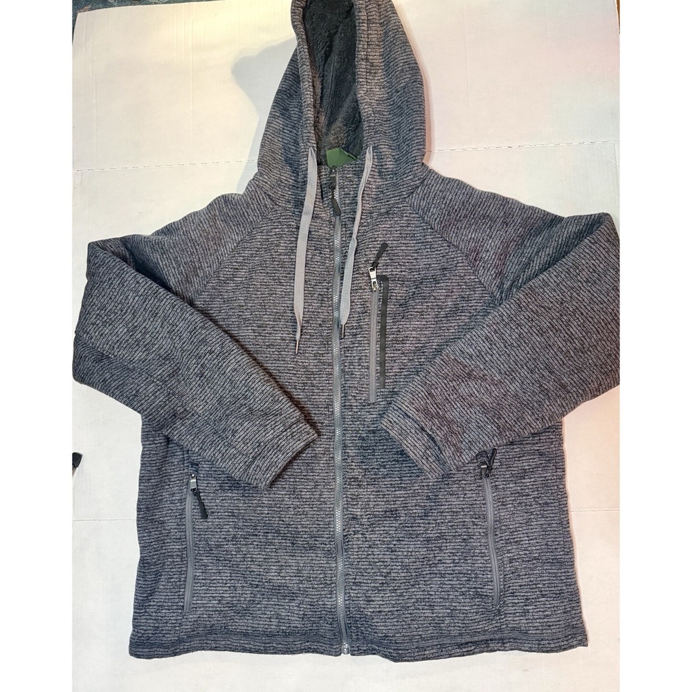 VTG 90s Stillwater Supply Co Heavyweight Zip Up Hoodie Gray XL BOHO Beach Surf
